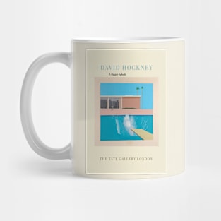 David Hockney Exhibition Art Poster - A Bigger Splash Mug